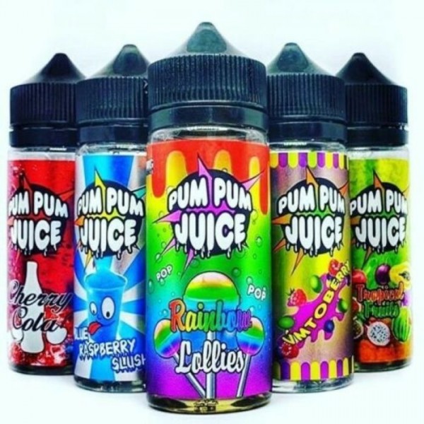 Pum Pum Bubblegum Lollies 120ml E Liquid Juice