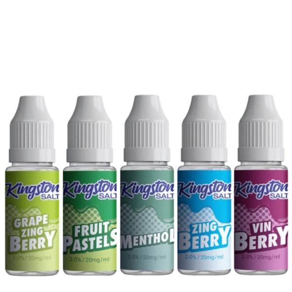 Kingston E Liquid Salts Kingston Salts E Liquid Nic Salts 10ml 50/50 Juice 20MG Pack of 10