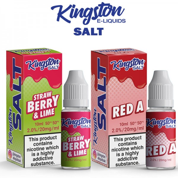 Kingston E Liquid Salts Kingston Salts E Liquid Nic Salts 10ml 50/50 Juice 20MG Pack of 10