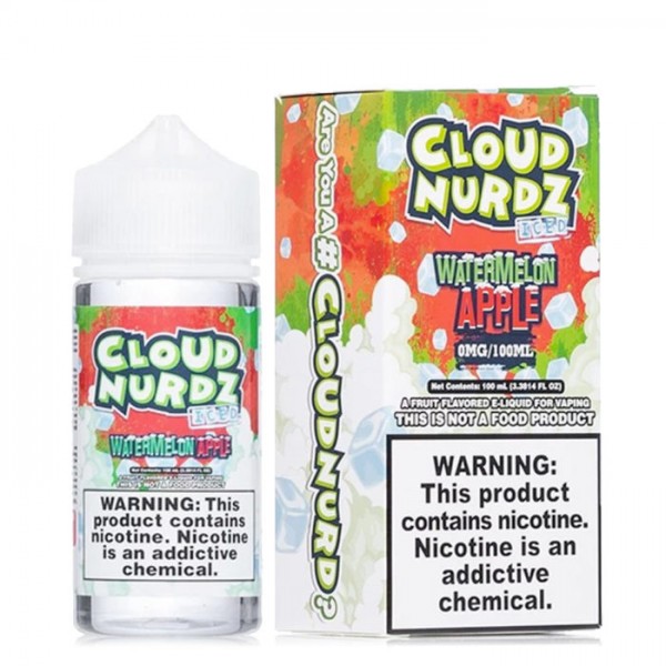 E LIQUID 100ML CLOUD NURDZ VAPE JUICE 70/30 SHORT FILL 0MG SUB OHM