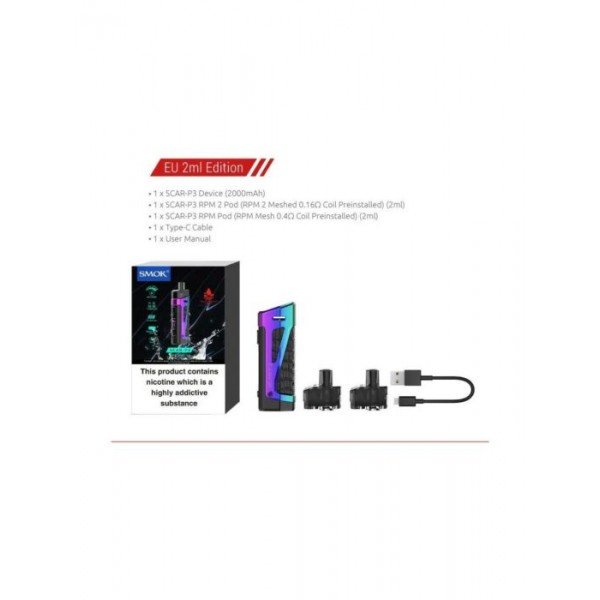 Brand New Smok Scar P3 Pod System Vape Kit 100% Authentic Starter ecig Kit Mod