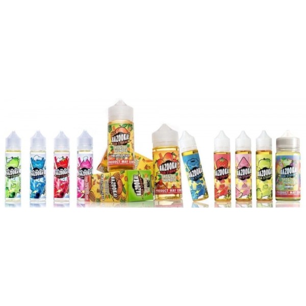 Bazooka e Liquid Sour Straws 100ml Vape Juice...