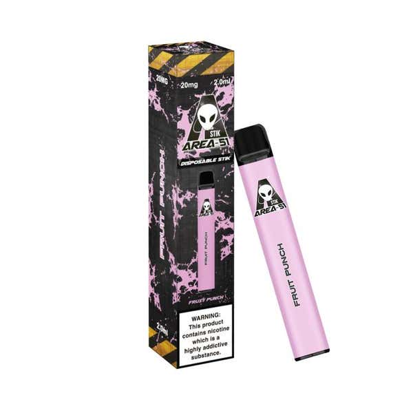 AREA 51 FRUIT PUNCH DISPOSABLE POD DEVICE 600 PUFFS 20MG