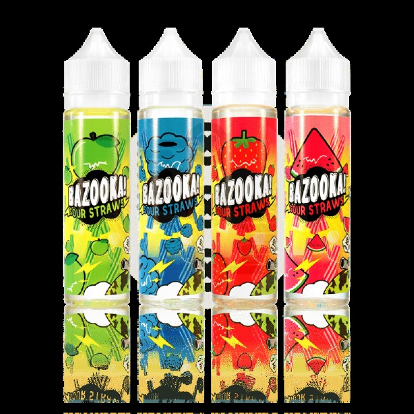 Bazooka Sour Straws 6O ml E Liquid Vape Juice...