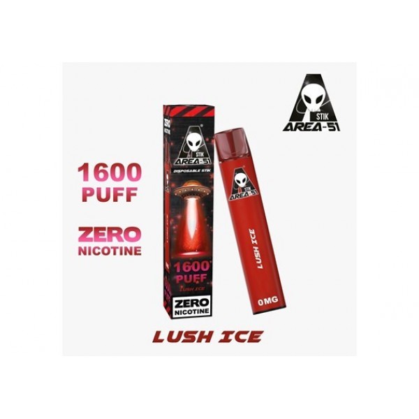 AREA 51 LUSH ICE  DISPOSABLE POD DEVICE 0MG 1...