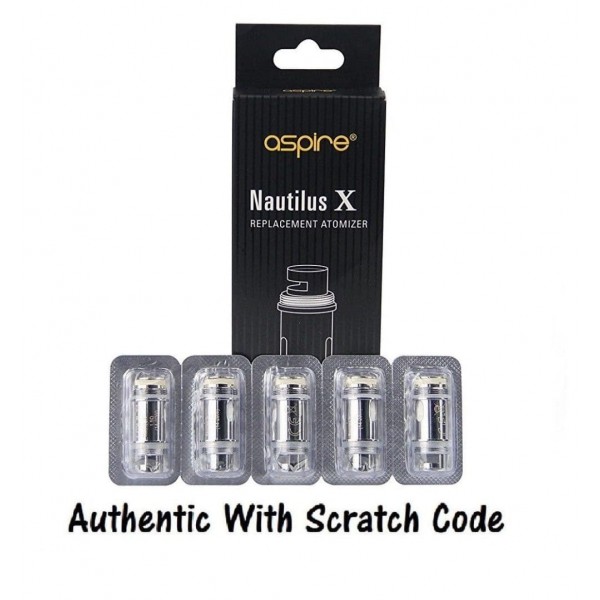 Authentic Aspire Nautilus X 1.5Ohm | 1.8 Ohm Replacement Coils (Pack Of 5)