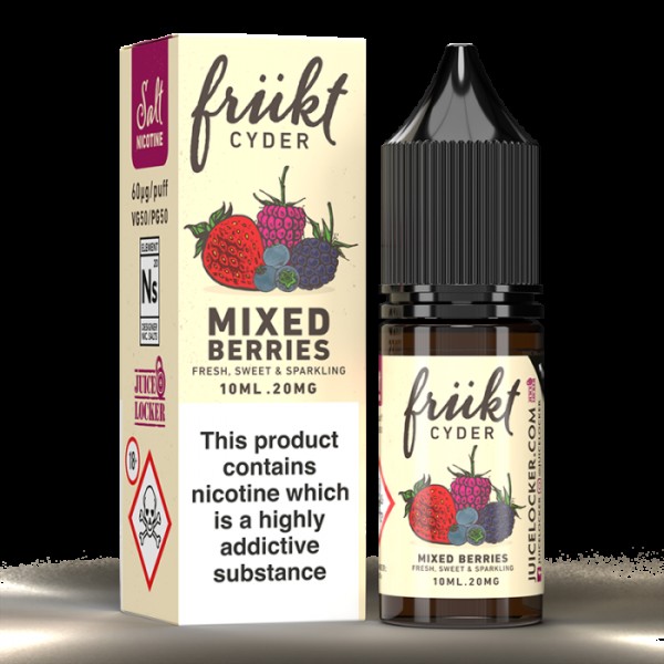 Frukt Cyder - Nicotine Nic Salt E Liquid Vape Juice 10ML 10 BOTTLES