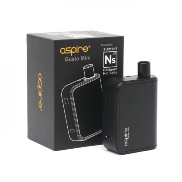 Aspire Gusto Mini Pod Starter Kit Element Designer Nic Salts NS20 Pods