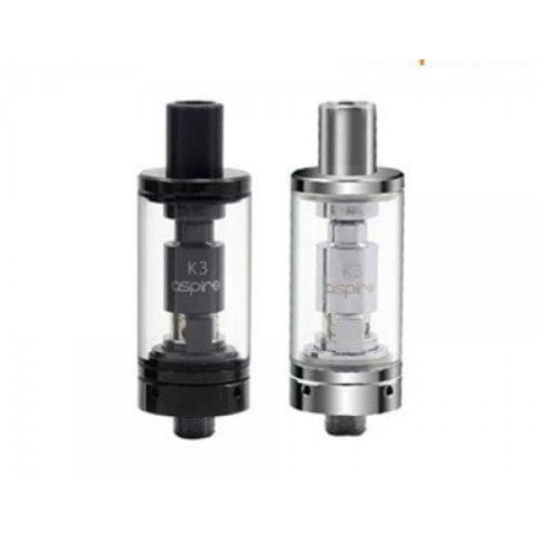 Authentic Aspire K3 Clearomizer Tank 2ML Silver | Black TPD Compliant