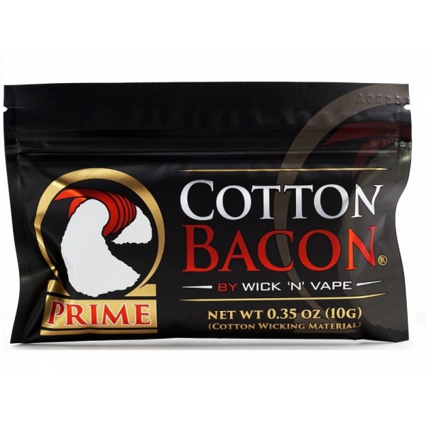 Cotton Bacon PRIME By Wick 'N' Vape Organic Wicking Material Tasteless