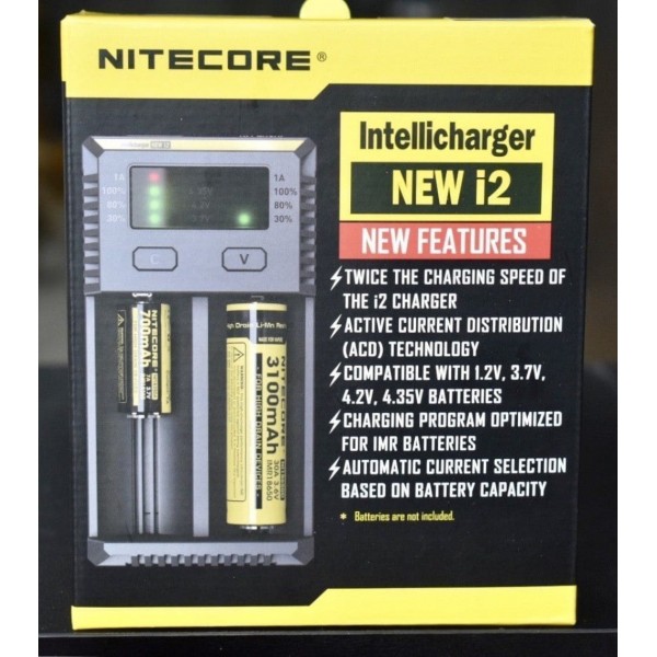 Nitecore I2 – Intelligent 18650 26650 AA AA...