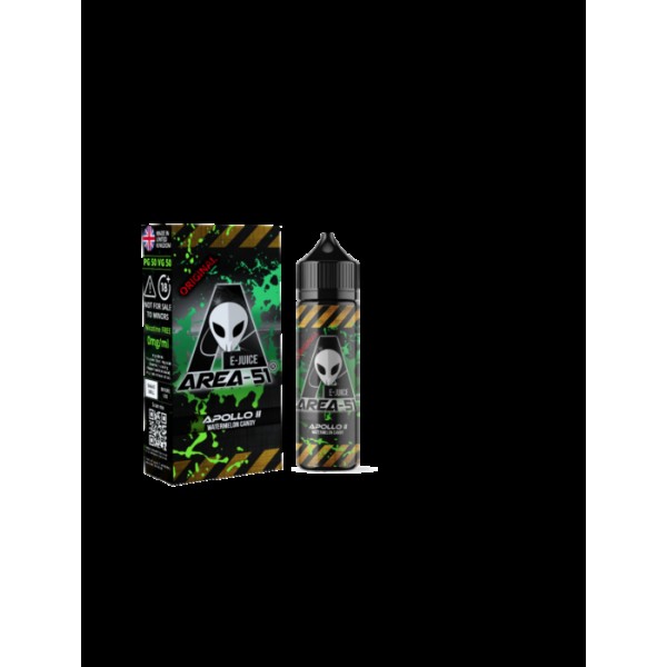 AREA 51 E-LIQUID ALL FAVOURS AVAILABLE 100ML