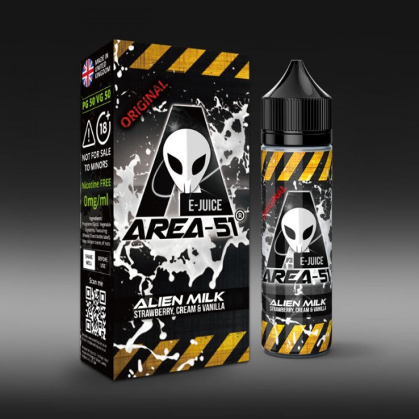 AREA 51 E-LIQUID ALL FAVOURS AVAILABLE 100ML