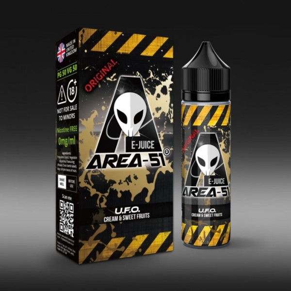 AREA 51 E-LIQUID ALL FAVOURS AVAILABLE 100ML