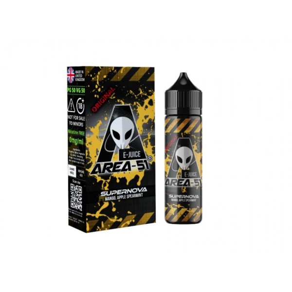 AREA 51 E-LIQUID ALL FAVOURS AVAILABLE 100ML