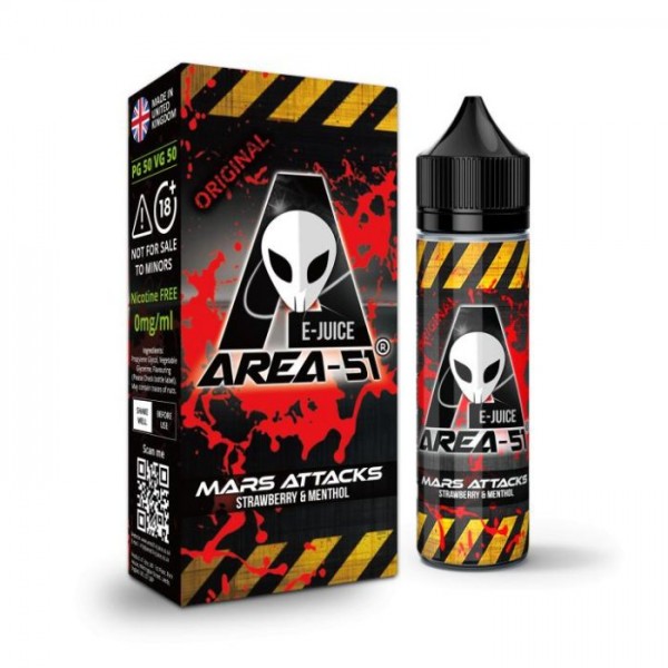 AREA 51 E-LIQUID ALL FAVOURS AVAILABLE 100ML