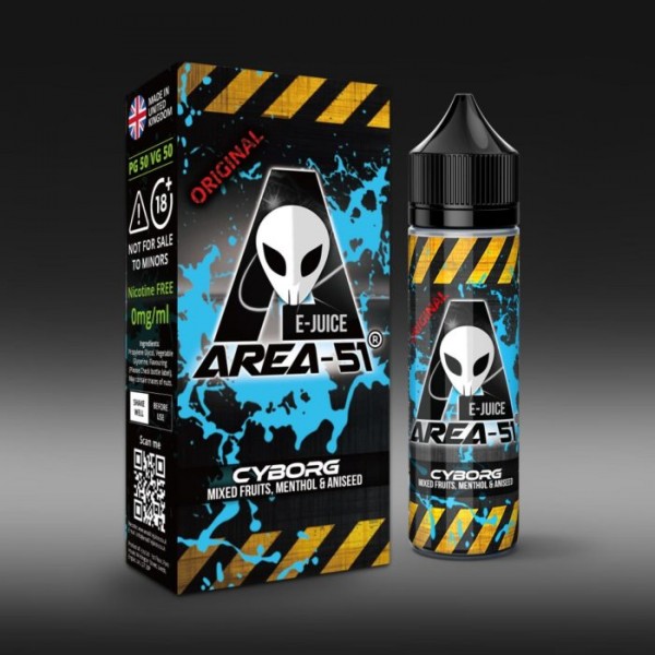 AREA 51 E-LIQUID ALL FAVOURS AVAILABLE 100ML