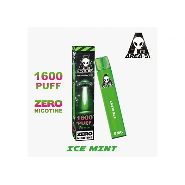 AREA 51  ICE MINT DISPOSABLE POD DEVICE 0MG 1600 PUFF