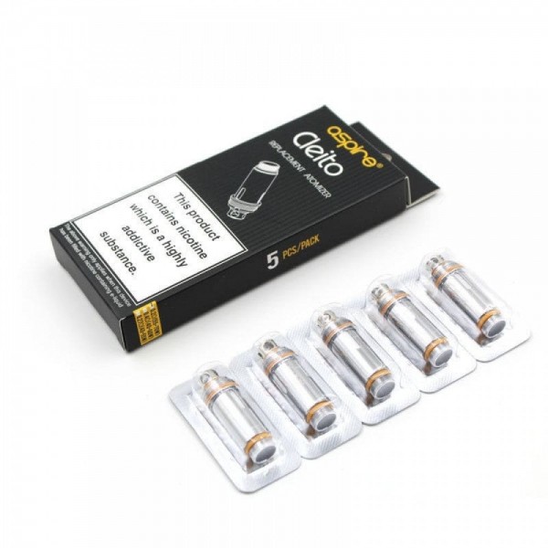 ASPIRE Cleito Replacement Coils Heads (5 pack) 0.4/0.27/0.2/SS316L