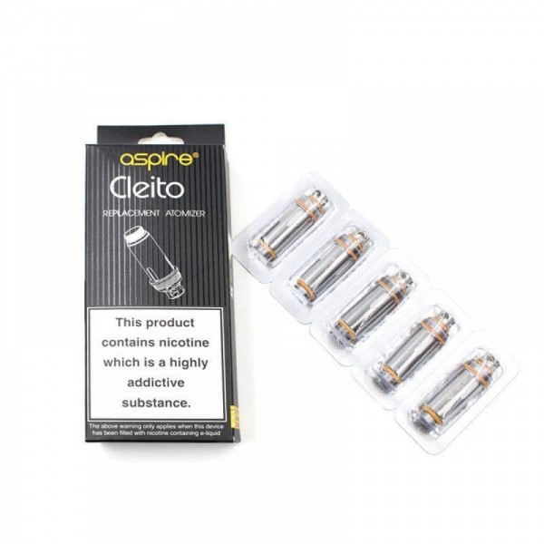 ASPIRE Cleito Replacement Coils Heads (5 pack) 0.4/0.27/0.2/SS316L