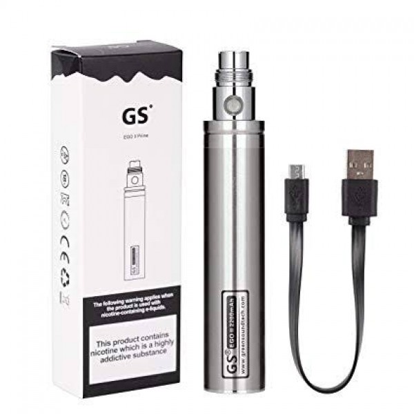 Authentic GS EGO 2 E Cig 2200mah Shisha cigarette Battery Micro USB Charger