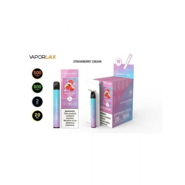 VAPORLAX MATE Disposable Vape Pod 20MG 800 Puffs