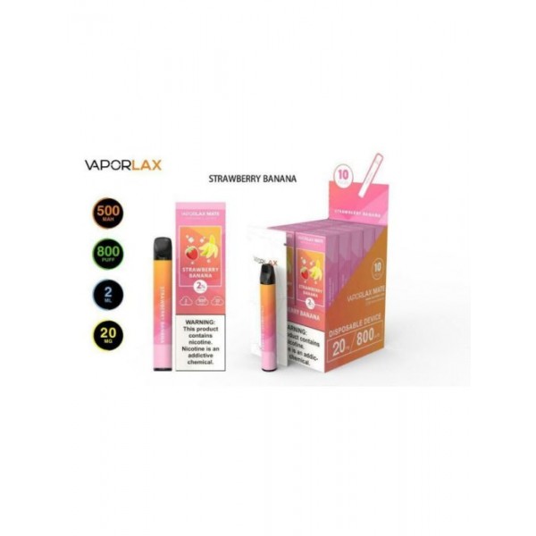 VAPORLAX MATE Disposable Vape Pod 20MG 800 Puffs