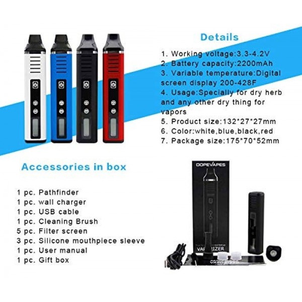 Pathfinder V2 Dry Herb Vaporizer by Hugo Vapor