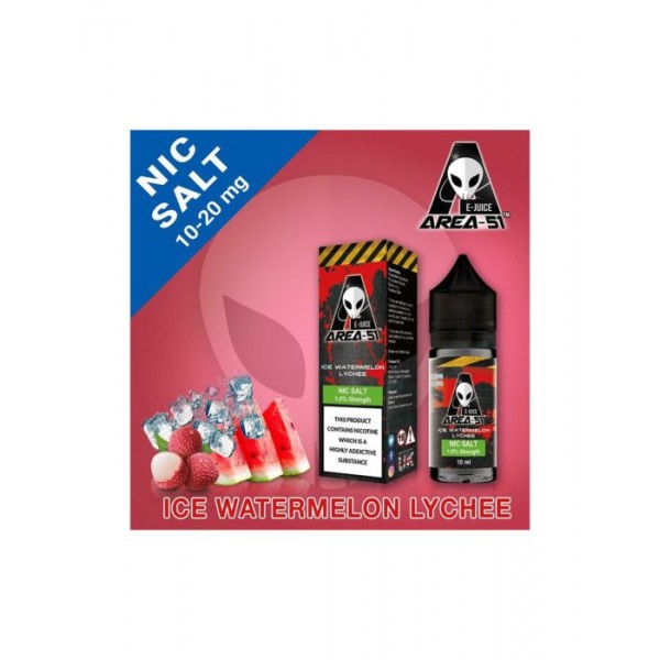 Area 51 10ml Flavour 10mg/ml 20mg/ml Nicotine Salt BOX OF 10 BOTTLES