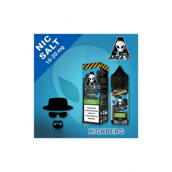 Area 51 10ml Flavour 10mg/ml 20mg/ml Nicotine Salt BOX OF 10 BOTTLES